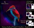 Feathered Friends & Familiars - Fantasy Kingfisher 2 +tag +