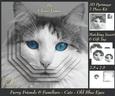 Furry Friends & Familiars - Cats - Old Blue Eyes +insert+tag
