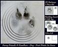 Furry Friends & Familiars - Foot Prints in the Snow + Tag +
