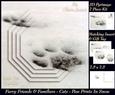 Furry Friends & Familiars - Cats - Paw Prints in the Snow +