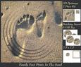 Family Foot Prints in the Sand + Insert & Tag