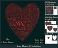 Love Hearts & Valentines - Hearts 4 Red + Insert & Tag