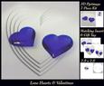Love Hearts & Valentines - Hearts 7 Blue + Insert & Tag