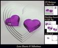 Love Hearts & Valentines - Hearts 7 Purple + Insert & Tag