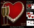 Love Hearts & Valentines - Hearts 14 Gold + Insert & Tag