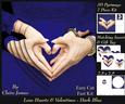Love Hearts & Valentines - Hearts 5 Dark Blue + Insert & Tag