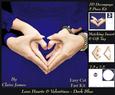 Love Hearts & Valentines - Hearts 5 Dark Blue + Insert & Tag