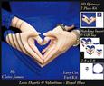 Love Hearts & Valentines - Hearts 5 Royal Blue +insert & Tag