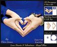 Love Hearts & Valentines - Hearts 5 Royal Blue +insert & Tag
