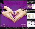 Love Hearts & Valentines - Hearts 5 Royal Purple +ins+tag