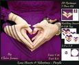 Love Hearts & Valentines - Hearts 5 Deep Purple +ins+tag