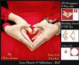 Love Hearts & Valentines - Hearts 5 Rich Red + Insert & Tag