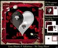Love Hearts & Valentines - Yin Yang Heart 89i +tag