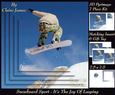 Snowboard Sport - the Joy of Leaping + Insert & Tag