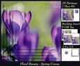 Floral Beauty - Spring Crocus + Insert & Tag