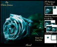 Botanical & Floral 3 - Beautiful Teal Rose + Insert & Tag