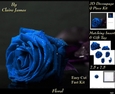 Botanical & Floral 3 - Beautiful Blue Rose + Insert & Tag