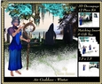 The Air Goddess - Seasons - Winter 3D Decoupage + Insert & Tag