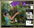 The Air Goddess - Seasons - Summer 3D Decoupage 2 + Insert & Tag