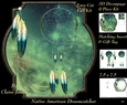 Traditional Native American Dreamcatcher 5 - 3D Decoupage + Matching Insert & Tag