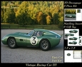 Sport - Vintage Racing Car 3 - 3D Decoupage + Insert & Tag