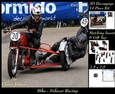 Sport - Bike Sidecar Racing - 3D Decoupage + Insert & Tag