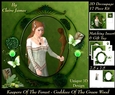 Keepers Of The Forest - Goddess of The Green Wood - Special 3D Decoupage Insert & Tag