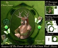Keepers Of The Forest - God of The Green Wood (Hurne) - Special 3D Decoupage Insert & Tag