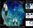Traditional Native American Dreamcatcher 8 - 3D Decoupage + Matching Insert & Tag