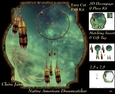 Traditional Native American Dreamcatcher 10 - 3D Decoupage + Matching Insert & Tag