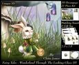 Fairy Tales - Wonderland Through The Looking Glass 3 - Special 3D Decoupage + Insert & Tag