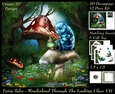 Fairy Tales - Wonderland Through The Looking Glass 7 - Special 3D Decoupage + Insert & Tag