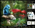 Fairy Tales - Wonderland Through The Looking Glass 8 - Special 3D Decoupage + Insert & Tag