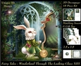 Fairy Tales - Wonderland Through The Looking Glass 13 - Special 3D Decoupage + Insert & Tag