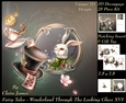 Fairy Tales - Wonderland Through The Looking Glass 16 - Special 3D Decoupage + Insert & Tag