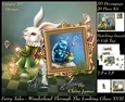 Fairy Tales - Wonderland Through The Looking Glass 17 - Special 3D Decoupage + Insert & Tag