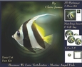 Because We Love Vertebrates - Coral Reef Tropical Marine Angel Fish - Pyrimage/pyramid + Insert & Tag