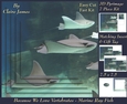Because We Love Vertebrates - Coral Reef Tropical Marine Ray Fish - Pyrimage/pyramid + Insert & Tag