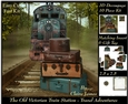 The Old Victorian Train Station 23 - Travel Adventures - 3D Decoupage Insert & Tag