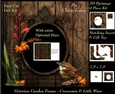 Victorian Secret Garden - Crocosmia & Wren Frame & Card Kit Pyrimage/Pyramid + Insert & Tag