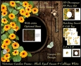 Victorian Secret Garden - Black Eyed Susan & Butterfly Frame & Card Kit Special 3D Decoupage + Insert & Tag