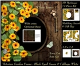 Victorian Secret Garden - Black Eyed Susan & Butterfly Frame & Card Kit Pyrimage/Pyramid + Insert & Tag
