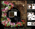 Victorian Secret Garden - Honeysuckle & Blackbird Frame & Card Kit Pyrimage/Pyramid + Insert & Tag