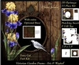 Victorian Secret Garden - Iris & Wagtail Frame & Card Kit Pyrimage/Pyramid + Insert & Tag