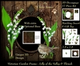 Victorian Secret Garden - Lilly Of The Valley & Thrush Frame & Card Kit Special 3D Decoupage + Insert & Tag