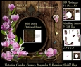 Victorian Secret Garden - Magnolia & Rainbow Shield Bug Frame & Card Kit Pyrimage/Pyramid + Insert & Tag