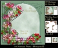 Art Nouveau - Honeysuckle Card Kit Pyrimage/Pyramid + Insert & Tag