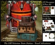 The Old Victorian Train Station 25 - Travel Adventures - 3D Decoupage Insert & Tag