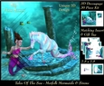 Tales Of The Sea - Merfolk Mermaids & Sirens 14 - Special 3D Decoupage + Insert & Tag