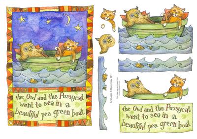 Owl and the Pussycat Quick Card